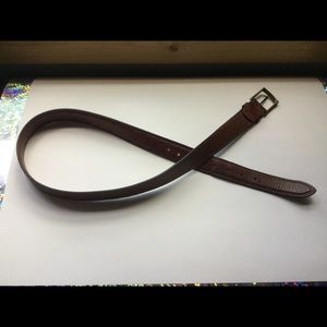 L L BEAN MEN’S LEATHER BELTw/BRASS BUCKLE  32”-38”